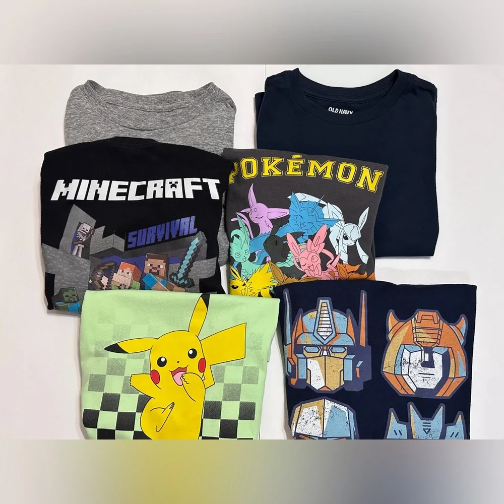 Bundle of 6 Boys T-Shirts - Picture 2 of 14
